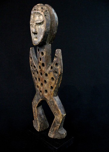 Art Africain Tribal African Fetish Wooden Statue Lega Katanda sur socle - 36 Cms - Photo 8 sur 15