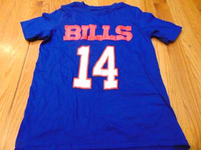 NFL TEAM APPAREL BUFFALO BILLS #14 BLUE JERSEY T-SHIRT SIZE YOUTH