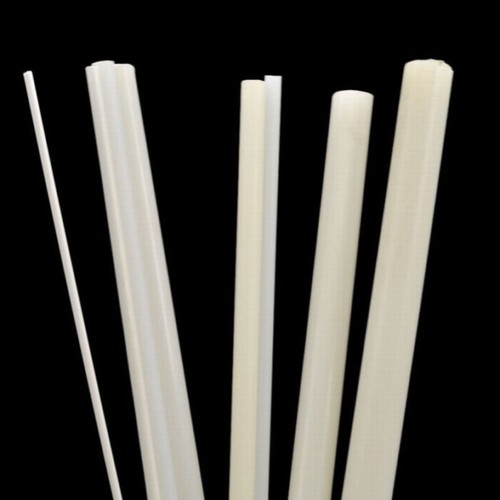 White ABS Styrene Plastic Strip Tube Round Square Bar Rod Stick Model