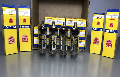 NEW  Matched Quad of Philips EL81 ( 4pcs ) Mullard,Blackbum 1961