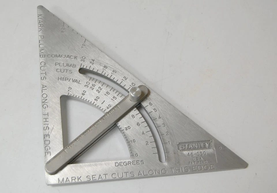 Medidor de marcado y cuadrado rápido Stanley combinación cuadrado y transportador de cáñamo Foto 3 de 4