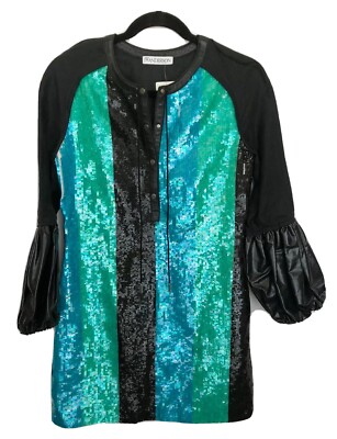 J W Anderson Women Dress Size 6 NWT Multicolor Linen Mini Sequin | eBay