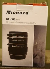 Micnova KK-C68 AF Extension Tube Set for Canon EF/EFs