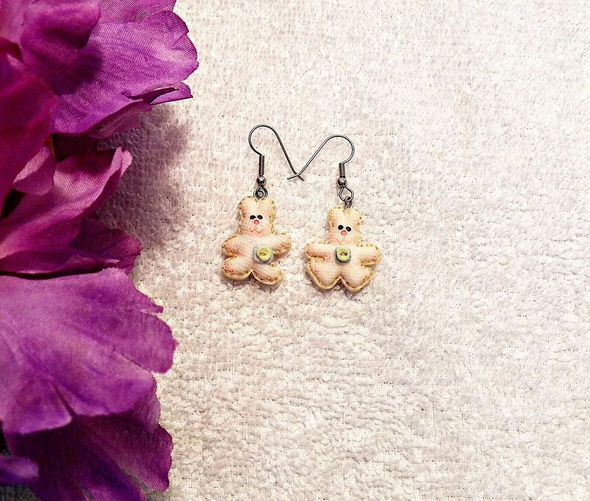 Big plastic shop earrings