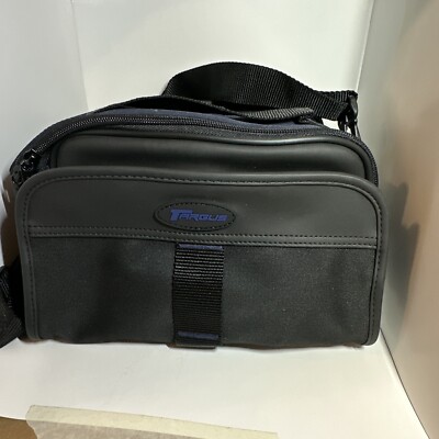 Targus Camera Bag: Shoulder Strap for Small Camcorder or Camera - Black Navy