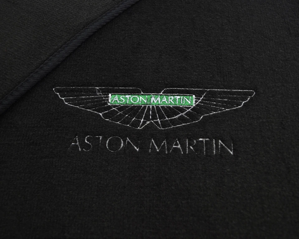 Floor Mats For Aston Martin DB9 Black Carpets With Aston Martin Emblem NEW  - Image 3 of 4