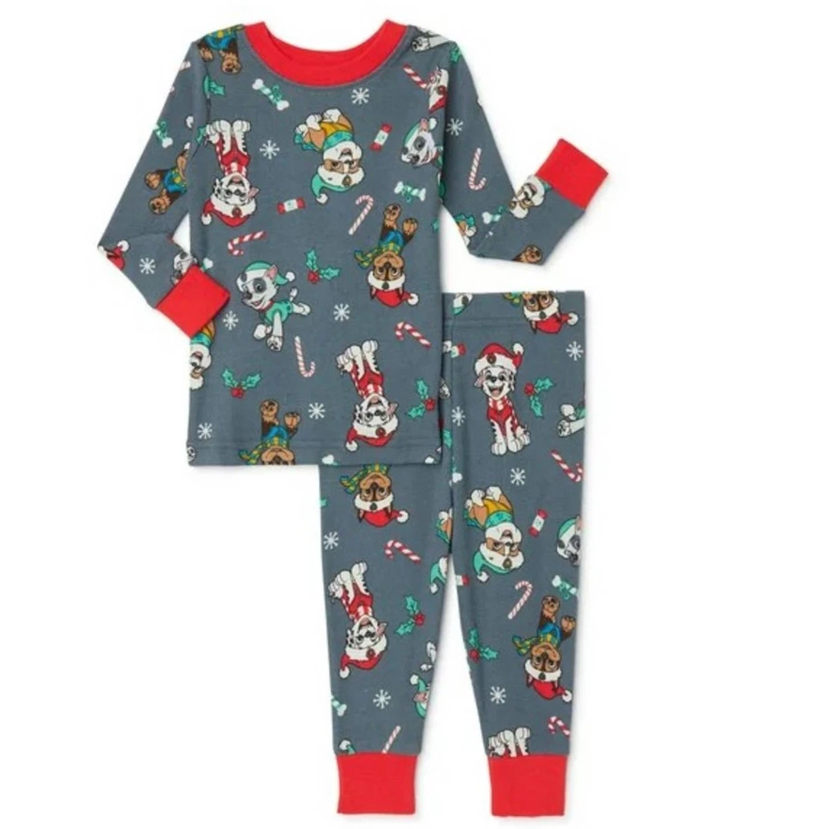 Paw Patrol Christmas Pajamas 12 Months Christmas Pjs Marshall Chase Rubble