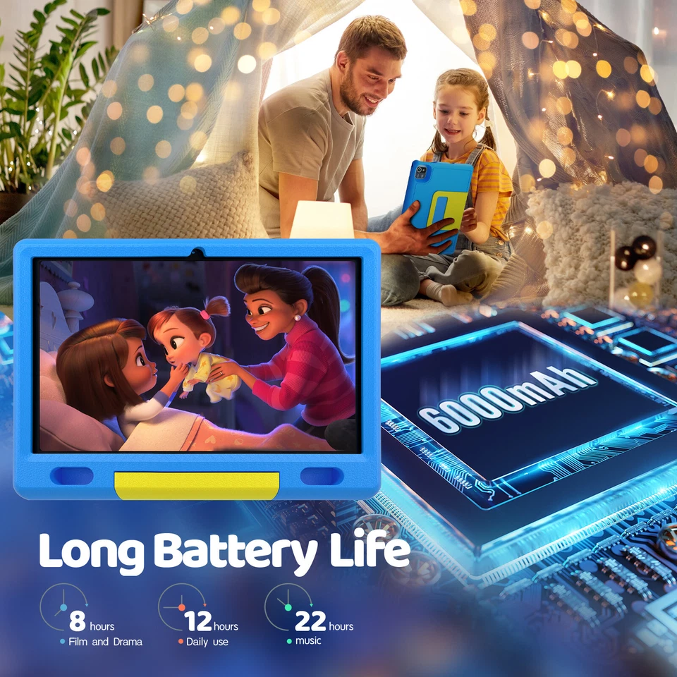 Anna Bell Kids Tablet 10in Android 13 Tablet for Kids 6(2+4)+64GB Shockproof - Image 3 of 4