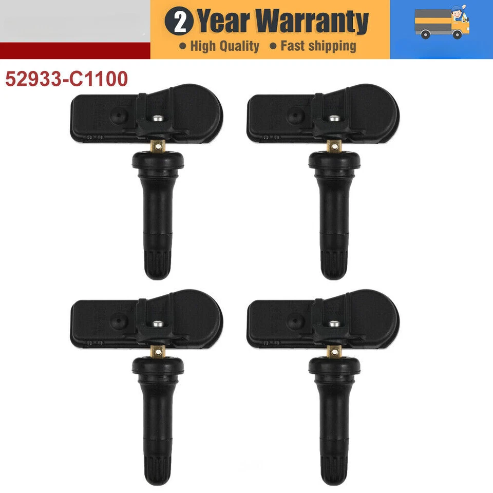 4X Sensor de presión de neumáticos TPMS para Hyundai IX25 Tucson I40 IX35 Sonata 2014-2018 Foto 3 de 4