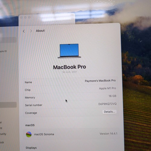 2021 Apple MacBook Pro 16.2" M1 Pro 16C GPU 3.2GHz 16GB RAM 1TB SSD MK1E3LL/A - Bild 3 von 9