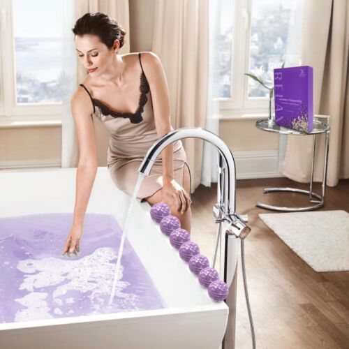 24PCS Lavender Chamomile Bath Bombs Gift Set for Women Men Kids Relaxing Spa Ess
