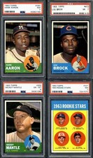 1963 Topps Baseball High-Grade Complete Set (576) Rose RC Mantle Aaron Mays