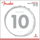3-PACK Fender Super 250R NPS Electric Guitar Strings Set - REGULAR 10-46 GUAGE