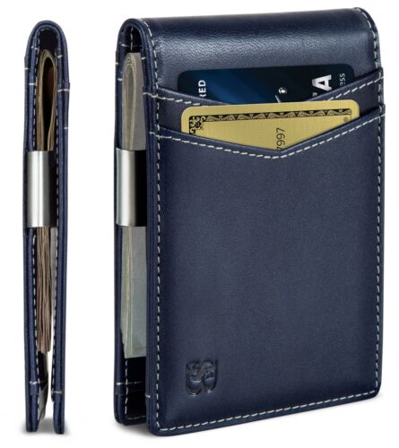 SERMAN BRANDS Money Clip Wallet - Mens Wallets Slim Front Pocket RFID Blocking - Picture 44 of 55