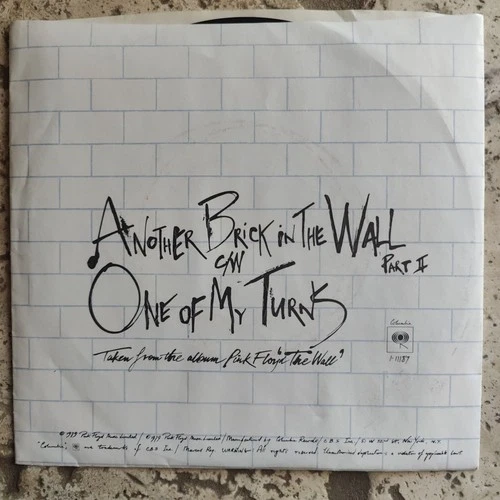 Pink Floyd - Another Brick In the Wall Part II  One of My Turns 7" 45 RPM
