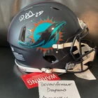 Devon Achane Miami Dolphins Autographed Authentic Football Helmet BAS