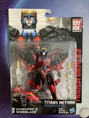 Transformers Titans Return Deluxe Class Autobot Windblade + Scorchfire New