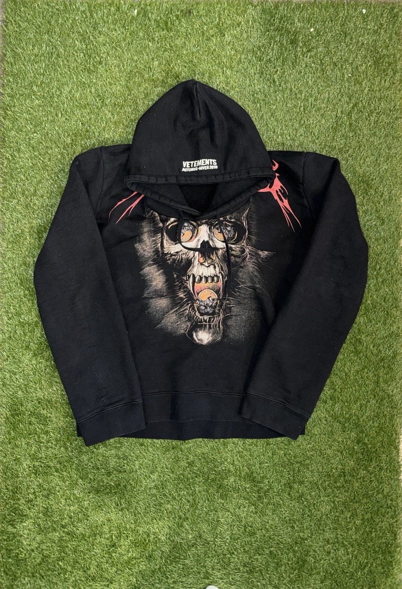 トップス VETEMENTS Misplaced Skull Print Hoodie Vetements Misplaced Skull Hoodie | eBay