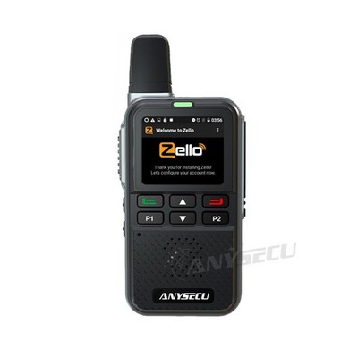 Anysecu Zello T86 4G Network Radio GPS WIFI Android 8.1 POC Walkie