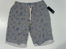 New Quiksilver Boys Youth Walk Shorts Boardshort 12/26 VTG Everyday Fleece Gray