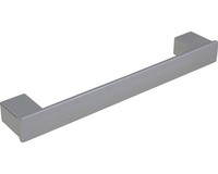 MöBelgriff Kunststoff Glanz/Chrom Lochabstand 160 Mm Lxh 180/29 Mm