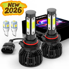 A Pair 9005 HB3 LED Headlight Bulbs Conversion Kit For Toyota Corolla High Beam