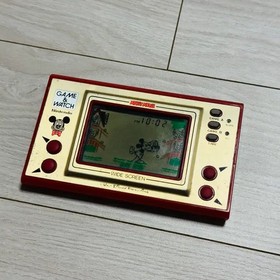 Nintendo Game & Watch Mickey Mouse Wide Screen Vintage Handheld Console