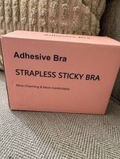 Silicone Self-Adhesive Strapless Push Up Wireless Bra Beige Cup A One Size