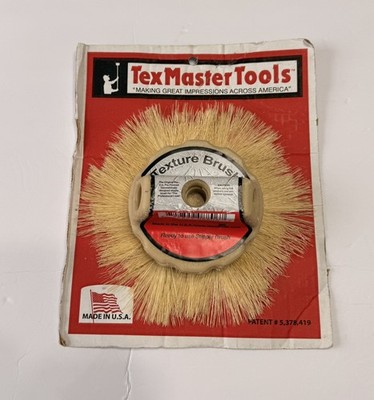 NEW TexMaster Tools Texture Stipple Brush Made In USA NOS RARE Vintage Painting