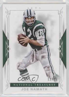 2017 Panini National Treasures Holo Silver 12/25 Joe Namath #55 HOF 0c3
