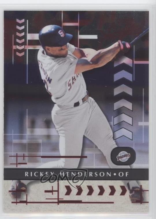 2001 Playoff Absolute Memorabilia Rickey Henderson #21 HOF 0e3