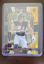 2025 Panini Select - Premier Level Colston Loveland #172 Black & Gold Shock...