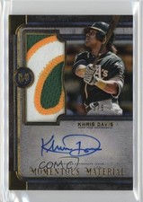 2019 Museum Collection Momentous Material Jumbo Patch Auto Gold 5/5 Khris Davis
