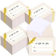 600 PCS Mini Gift Card Envelopes, 3.69 x 2.69 in, Gold, Small Envelopes Bulk