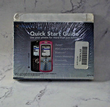 Motorola SLVR Quick Start Guide Manual Sealed Vintage Cingular Wireless