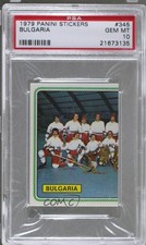 1979 Panini Hockey '79 Stickers Team Bulgaria (Left) #345 PSA 10 GEM MT 0l2