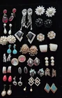 Vintage Now Earrings Lot Enamel & Lucite QUALITY Clip Screw 25 Pairs