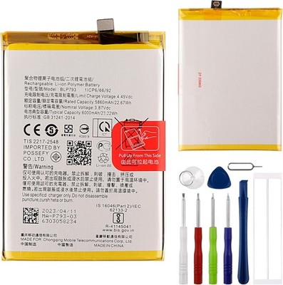 E YIIVIIL Replacement Battery BLP793 Battery Compatible with Realme C11 C12 C15