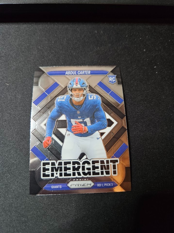 Abdul Carter 2025 Prizm Emergent Rookie Card #7 - Giants