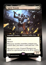 Agent Venom Magic The Gathering Spider-Man Rare Ext Art #255