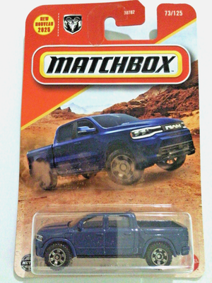 Miniature Matchbox Dodge Ram Work Truck 1:64 Jaune - Neuf En Boîte - 2024