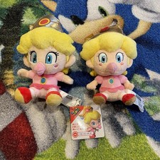 Super Mario BABY PEACH Plush Toy Lot Sanei All Star 2020 2012 5  Nintendo