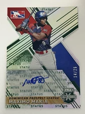 2019 Panini Elite Extra Edition Maximo Maria RC /25 Auto Die-Cut #205