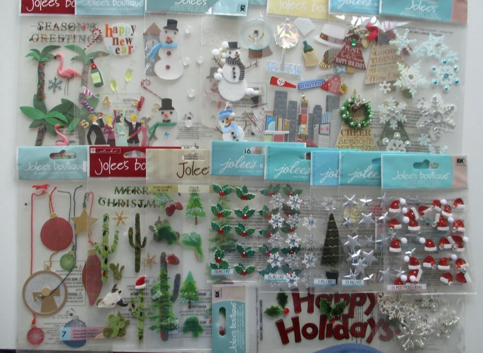 EK SUCCESS BRANDS Jolee's Boutique 3d Dimensional Stickers - Christmas / New Year - Design choice