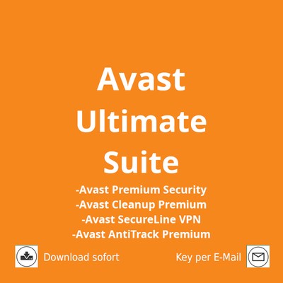 Avast Ultimate Suite 2026 inkl. unbegr. VPN  10 Geräte, 1 Jahr, Download