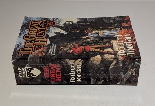 The Great Hunt Robert Jordan 1991 Wheel of Time Book 2 Fantasy TOR - Picture 3 of 14