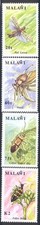 Malawi - 1990 MNH zestaw 4 szt. - Owady - 590-3 c.v. 17,50