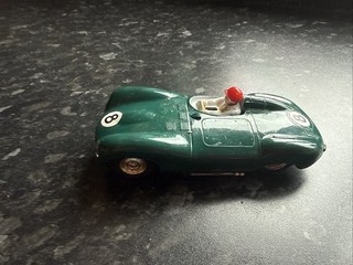 TRI ANG Scalextric “D” Type Jaguar for Spares or Repairs.