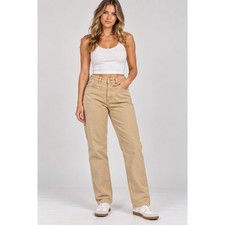 Vintage Lauren Jeans Co. Ralph Lauren Khaki Tan Straight Leg Cotton Pants Size 8