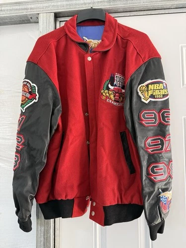 Vintage 1998 NBA Champions Jeff Hamilton Chicago Bulls Varsity Jacket XXL